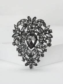 Luxury Large Crystal Flower Brooch For Women Party Banquet Jewelry Dress Skirt Large Brooch Accessories Gift Valentines,Mom,Mother,Mother's Day,Gift - Large Crystal Flower Brooch - View 2