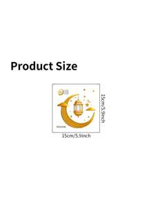 1 pieza Decoración de festival Pegatina decorativa para pared, pegatina para interruptor, pegatina autoadhesiva con diseño de luna, impermeable y removible de PVC para decorar la sala de estar y el dormitorio, pegatina para interruptor, pegatinas, vinilos decorativos para el hogar, artículos de decoración de primavera para refrescar tu hogar, pegatinas de decoración de festivales, regalos de cumpleaños, graduación, E-I-D - Multicolor - Ver 7