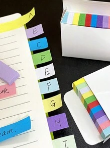 550 miếng dán chỉ mục 11 màu, nhãn dán, giấy ghi chú dán nhiều màu, nhãn dán ghi nhớ kiểu nhỏ, giấy ghi nhớ phân loại và viết cho học sinh - Nhiều màu - Xem 4