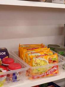 Kit 8 Multipurpose Organizer Basket G Uninjet For Larger Items And Versatility At Home Or Office In A Wide And Resistant Design That Facilitates Organization - 無色 - 查看 6