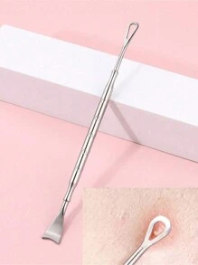 Set di 4 pezzi di strumenti in acciaio inossidabile per la rimozione dell'acne, kit estrattore di punti neri e brufoli con custodia, kit di strumenti di bellezza e trucco