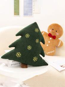Muñeco de galleta con estampa de "Cuento de Navidad", árbol de Navidad rojo, árbol verde, muñeco de galleta de caramelo - Muñeco de peluche, regalo de cumpleaños para novia, novio, amigo, de tela suave y cómoda, decoración creativa para el hogar - Multicolor - Ver 7