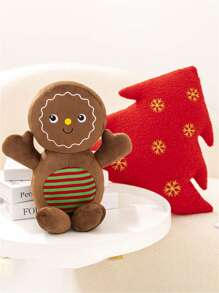 Muñeco de galleta con estampa de "Cuento de Navidad", árbol de Navidad rojo, árbol verde, muñeco de galleta de caramelo - Muñeco de peluche, regalo de cumpleaños para novia, novio, amigo, de tela suave y cómoda, decoración creativa para el hogar - Multicolor - Ver 8