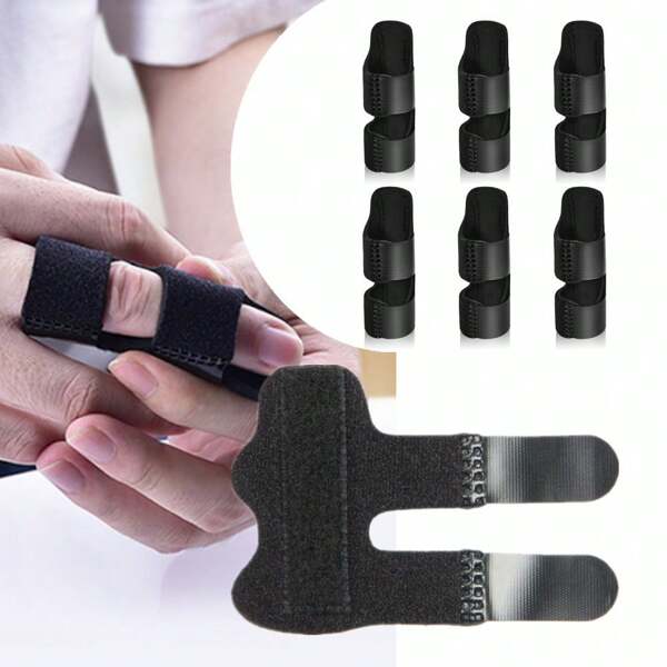 6pcs/Set Finger Clamps, Brackets, Hand Washable Finger Brackets, Suitable For Correcting Arthritis, Trigger Fingers, And Severed Fingers