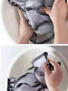 3件套尼龙内衣隔层整理器，袜子，内衣和婴儿服装多隔层抽屉整理器（灰色）