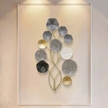 1pc Creative Vintage Metal Wall Decor, Home Decor For Living Room, Dining Room, Fireplace, Elegant Home Decor, Modern Wall Hanging,Home Decor ,Room Decor,Wall Decor Gifts Birthday Graduation - Gold - View 10