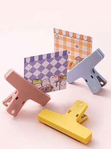 Customizable Candy-Colored Practical Memo Clips, Planner Clips, Plastic Bookmarks, Cartoon Mixed-Color Loose-Leaf Clips, Reading Accessories For Convenient Reading, Teaching And Securing Manuscripts. Customizable Text, Suitable For Teachers, Clerical Workers, Students, As Well As Gifts For Female, Male, Children, Bibliophiles And Avid Readers. Back-To-School Season, School Supplies, Back-To-School Season Special Offer,Back To School