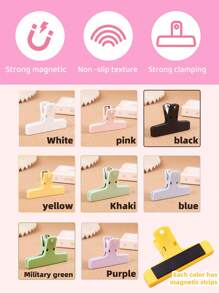 Customizable Candy-Colored Practical Memo Clips, Planner Clips, Plastic Bookmarks, Cartoon Mixed-Color Loose-Leaf Clips, Reading Accessories For Convenient Reading, Teaching And Securing Manuscripts. Customizable Text, Suitable For Teachers, Clerical Workers, Students, As Well As Gifts For Female, Male, Children, Bibliophiles And Avid Readers. Back-To-School Season, School Supplies, Back-To-School Season Special Offer,Back To School