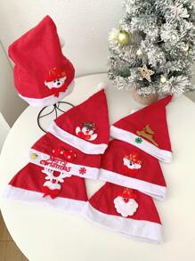 1/2/3 chiếc mũ ông già Noel trang trí họa tiết Giáng sinh, phụ kiện tóc ngày lễ Giáng sinh - Nhiều màu - Xem 4