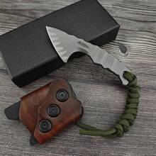 Second Generation Outdoor Multi-Purpose Mini Axe Full Handle Camping Tool Unboxing Knife Kydex Cowhide Scabbard Knives - Total length: 11.5cm Blade length: 4.7cm Handle length: 7.4cm - View 1