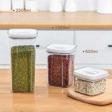 1pc Multi-Grain Sealed Food Storage Canister, Ideal For Preserving Food, Snacks, Coffee Beans, Sugar