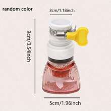 1 bộ lọc vòi nước đa năng, máy lọc nước vòi nước chống bắn, bộ lọc sủi bọt, đã lọc, màu ngẫu nhiên - Nhiều màu - Xem 5