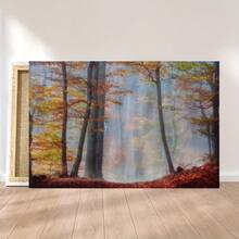 1 Pc Wooden Framed Abstract Floral Forest Modern Pictures Canvas Painting(17) Thickness 2.25cm/0.9inch Wall Art Prints Poster Wall Picture Decor For Home Gifts, Living Room, Bathroom, Bedroom, Kitchen Canvas Painting(1) Thickness 2.25cm/0.9inch Wall Art Pr - Multicolor - View 1