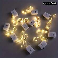 1/5/10/15Pack Fairy Lights Battery Operated,Holiday String Lighting Bedroom Living Room Fairy Lights Button Battery Garden Waterproof Christmas Decor - Little White Box Fairy Light String - View 5