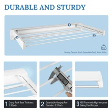 Fixed Clothes Drying Racks - one-size - View 1