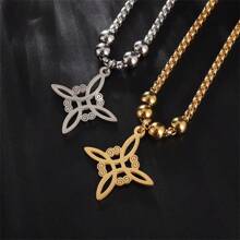 1 件不锈钢巫婆结手链，女式爱尔兰凯尔特结护身符珠宝 - 女巫結 - 查看 5