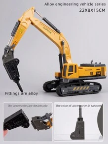 Construction Vehicle Toy Set With Metal Accessories - Includes Transporter Truck, Cement Mixer, Oil Tank Truck, Crane, Small Cars, Sliding And Forward Motion, Simulation Scenes, Realistic Models, Kids Gift, Birthday Gift,Back To School - Engineering Vehicle Toys - View 23