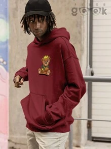 Sweatshirt Bear Money Dollar Gold Streetwear Empowered Apparel Premium Cotton CANGURU 2563 GEEK FLUX - Màu Tím - Xem 4