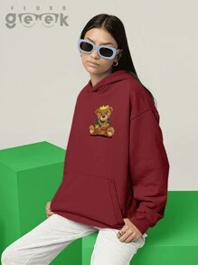 Sweatshirt Bear Money Dollar Gold Streetwear Empowered Apparel Premium Cotton CANGURU 2563 GEEK FLUX - Màu Tím - Xem 6