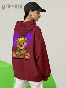 Sweatshirt Bear Money Dollar Gold Streetwear Empowered Apparel Premium Cotton CANGURU 2563 GEEK FLUX - Màu Tím - Xem 7