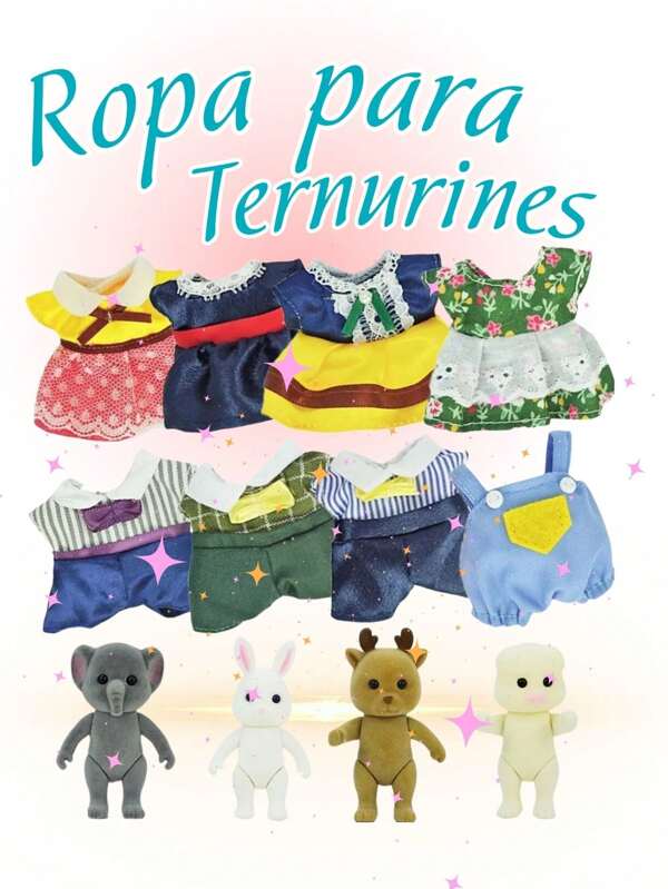 3 Conjuntos  de Ropa Termurin Miniatura