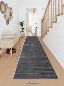 1pc 850g/㎡ Crystal Velvet Bohemian Style Long Carpet, Living Room/Bedroom Luxury Retro Abstract Area Rug, Non-Slip & Easy To Clean Bedside Rug Doormat