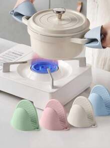 2 Pieces Of Silicone Heat-Insulated Hand Clips, Oven And Microwave Anti-Scald And Anti-Slip, High Temperature Resistant Gloves, Kitchen Silicone Hand Clips - Microwave Oven Gloves - Prevent Burns Silicone Gloves - Perfect For Baking And Grilling - Multicolor - View 9