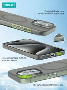 Phone Holder 1pc Koolife Ultrathin Pure PC Anti-Sweat Anti-Discoloration Magnetic Absorption Phone Case, Compatible With Apple IPhone 16/16pro/16plus/16promax/Iphone11/12/13/13pro/14plus/15promax