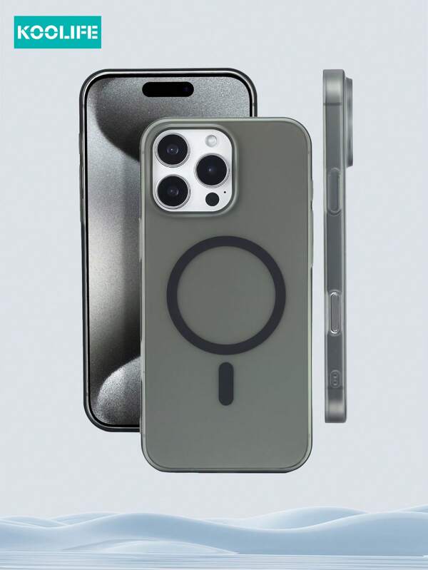 Phone Holder 1pc Koolife Ultrathin Pure PC Anti-Sweat Anti-Discoloration Magnetic Absorption Phone Case, Compatible With Apple IPhone 16/16pro/16plus/16promax/Iphone11/12/13/13pro/14plus/15promax