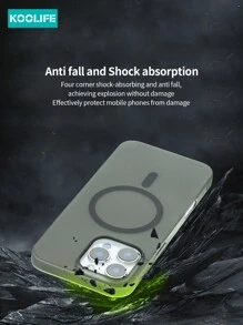 Phone Holder 1pc Koolife Ultrathin Pure PC Anti-Sweat Anti-Discoloration Magnetic Absorption Phone Case, Compatible With Apple IPhone 16/16pro/16plus/16promax/Iphone11/12/13/13pro/14plus/15promax