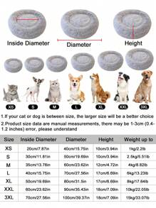 HUITAIYANG 1pc Plush Solid Color Non-Detachable Pet Nest, Soft & Comfortable Machine Washable Pet Bed, Suitable For Cats & Small/Medium Dogs, For Everyday Use And Outdoor Carrying