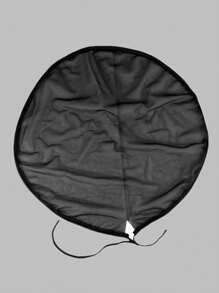 缎面睡帽 丝绸睡帽 丝绸睡帽 双层发帽 带弹力扎带 适合卷发睡帽 涤纶 适合春夏秋冬