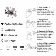 1 Kit "Cherries" Minimalist Revolutionary Technology Tattoos, Cherry, Semi-Permanent Tattoos, Temporary Tattoos, Long Lasting, Fake Tattoos, Water-Resistant, Authentic Tattoo Look, Plant-Based, Present, Girl Stuff X030