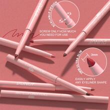 DUNUF DUNUF Set de 6 lápices delineadores de labios, acabado aterciopelado mate, de fácil aplicación