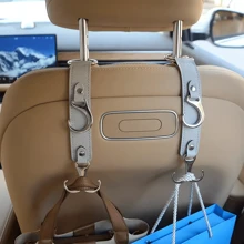 Crochets pour le dossier de siège de voiture - Parfaits pour les sacs d'épicerie, manteaux, parapluies et sacs à main - Accessoires de véhicule