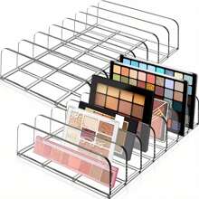 1pc/2pcs Eyeshadow Palette Storage Box, Eyeshadow Organizer, Makeup Storage Display Rack, Suitable For Vanity, Bathroom Countertop, Cabinet, Photography Props - Multicolor - View 1