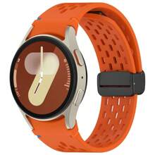 Dây đeo silicon tương thích với Samsung Galaxy Watch 7 FE 6 5 4 40mm 44mm 5Pro 45mm Dây đeo khóa từ 6 Classic 43mm 47mm Vòng đeo tay không có khe hở - nhiều màu - Xem 20