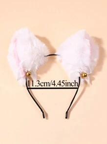 1/2/3 chiếc Băng đô tai mèo nhồi bông Giáng sinh cho trẻ em, Trang trí dễ thương & ngọt ngào cho bữa tiệc của bé gái, Băng đô thường ngày đa năng, Mùa thu/Đông - Nhiều màu - Xem 6