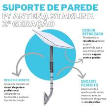 Articulated Wall Mount Compatible With Starlink 2nd Generation Internet Antenna - 黑色 - 查看 2