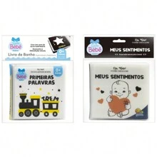 Kit 2 Bath Books For Children Fun And Learning In The Bath! - First Word + Feelings - View 1