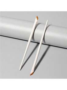 1支装，升级版刀形眼线刷，超细笔尖，斜角眉刷和精准细节刷，白色，化妆刷套装，化妆刷套装，化妆刷组合，全套化妆刷，化妆刷套装，全套化妆工具，化妆刷套装，化妆刷套装，化妆礼盒套装