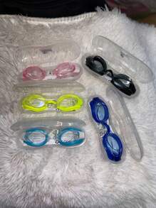 Adult Frame Swimming Goggles Swimming Goggles Anti-Fog High Definition Waterproof With Caxi - màu xanh lá - Xem 4