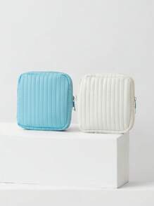 1 pieza Bolsa organizadora de color caramelo, bolsa de almacenamiento para toallas sanitarias/tampones, monedero con cierre para sujetar lápices de labios, brochas, cuidado de la piel, teléfono, monedas y artículos pequeños, para uso en el hogar/viaje/escuela, con vibras bohemias, para vacaciones en la playa, colección de baño, colección de dormitorio, gran capacidad
