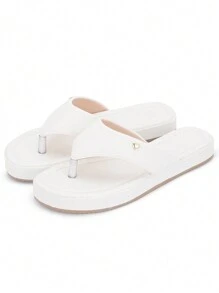 Macerata Flat Slippers, Comfortable, Casual Style - White - View 5