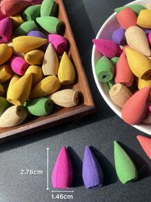 160pcs, Backflow Incense, Natural Waterfall Incense For Backflow Incense Burner, Perfect Yoga Gift, Brings Relaxing Aroma With Soothing Scent, Natural Waterfall Incense Cone, Home Backflow Cone, For House Air Freshener, Meditation, Yoga, Home Or Office Purification - Backflow Incense - View 6