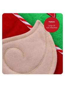 I LOVE FANCY DRESS Christmas Hats Xmas Party Festive Headwear Funny Novelty Christmas Dinner Costume Accessory Santa Hat For Adults & Kids, Funny Hats For Xmas Parties & Dinners - Christmas Accessories, Snowman, Tree, Santa Fancy Dress Xmas Hats - Plush Hat with Ears - View 4