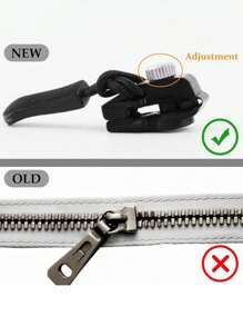 12 Pcs/Set Zipper Repair Kit, Universal Replacement Instant Zipper Fix Sliding Teeth Screw Head With 3 Different Sizes, Zipper Repair Master Kit - Zippers With Tool-Free Replacement, Black Holder, Detachable Head, And Quick Fix Slide For Jackets, Suitcases, Backpacks, Boots - No Sewing Required, Easy To Use - Multicolor - View 8