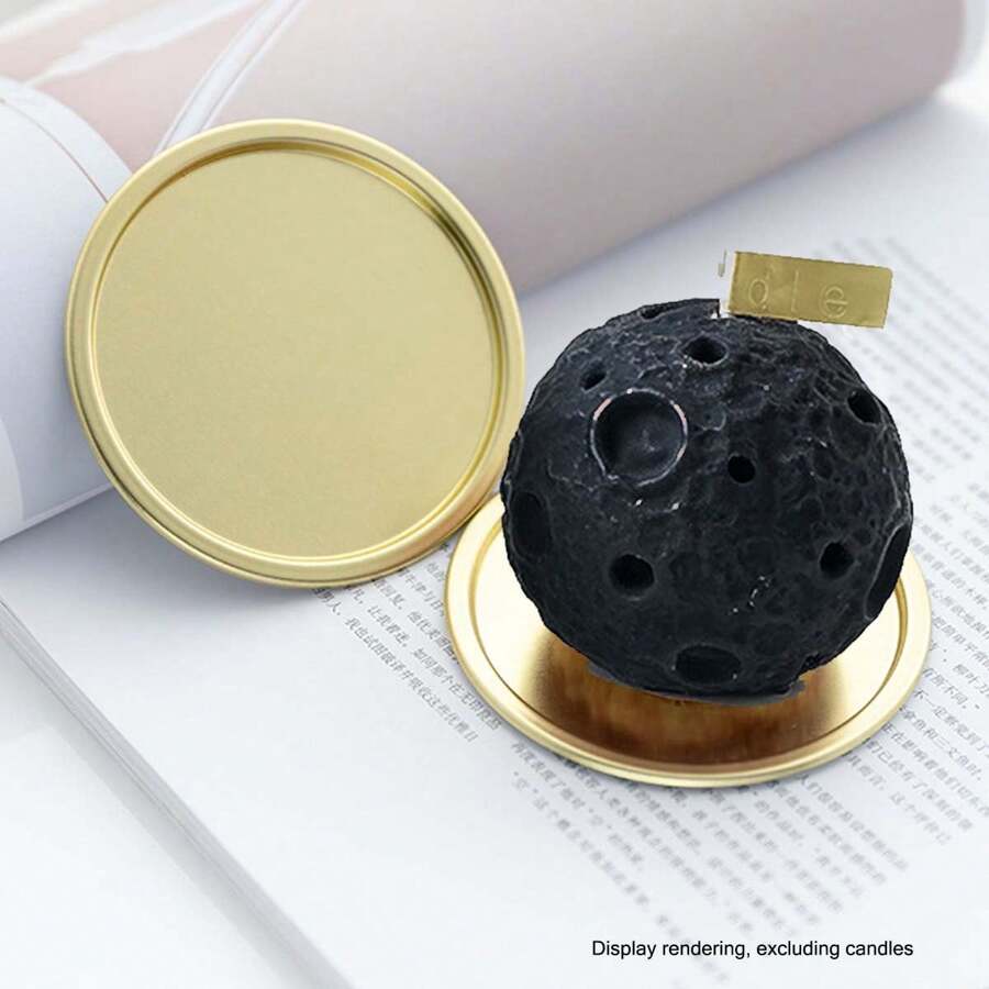 6 PIEZAS Elegante disco dorado de almacenamiento para el hogar, bandeja de almacenamiento, organizador de sobremesa multiusos para joyería, velas, cosméticos y decoración del hogar | Ideal para sala de estar, dormitorio y accesorios de fotografía, bandejas para joyas, bandeja de metal