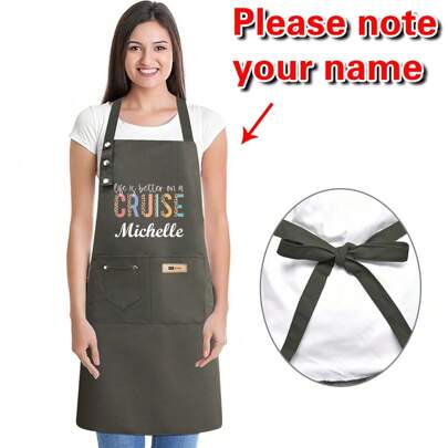 Customized Exclusive Apron Comfortable Men's And Women's Stylish Kitchen Overalls For Housework, Easy Care, And Practical Design For Cooking Enthusiasts