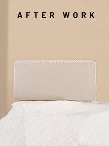 女士优雅闪光翻盖晚宴手包，奢华水钻装饰派对钱包，可搭配婚礼、舞会、鸡尾酒会、圣诞聚会和其他正式活动的正式礼服，配有链条 - 杏色 - 查看 4